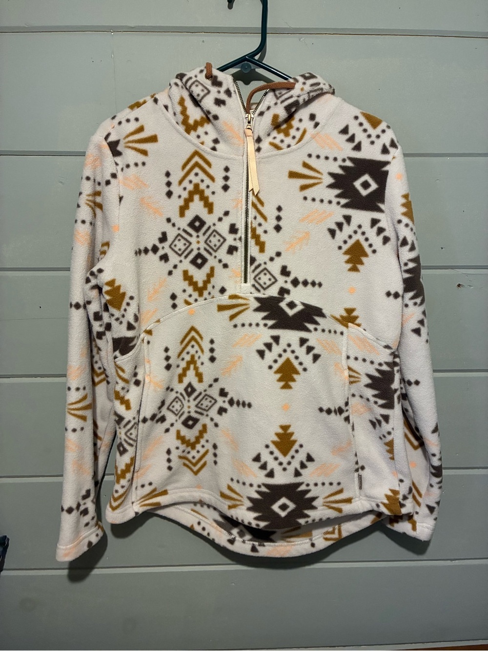 Avalanche Outdoor Supply Women’s Aztec Fleece Hoodie Quarter zip Southwestern